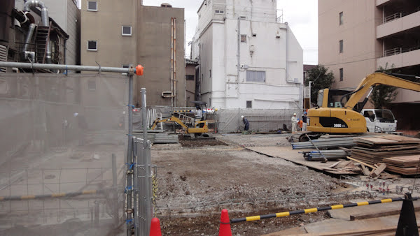 a tidy construction site